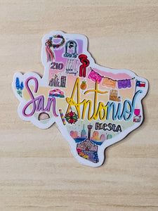 San Antonio Stickers and Coloring Book