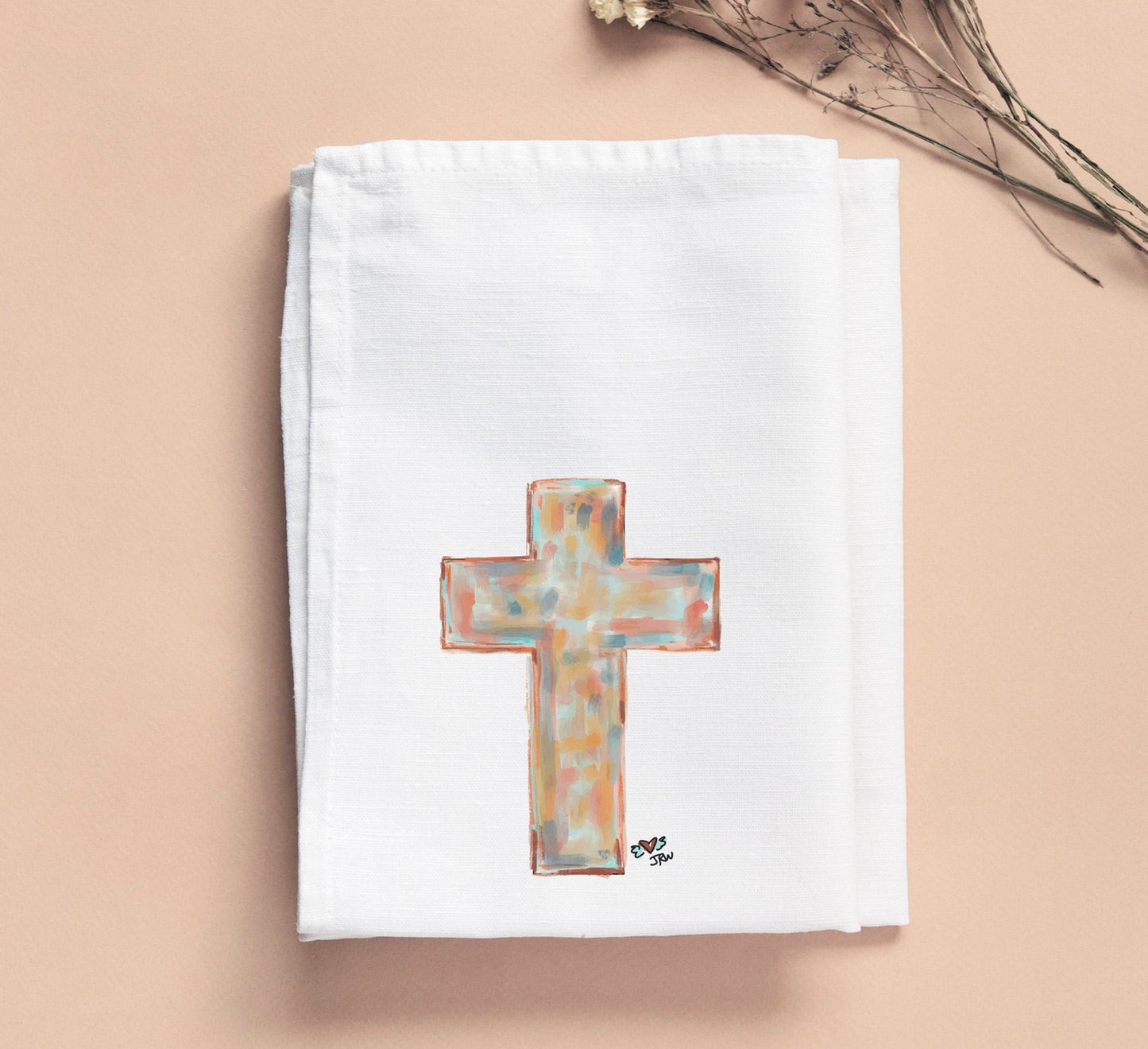 Tea Towels- Painted Cross
