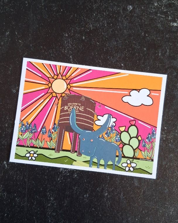 Mini Art Print - Boerne Water Tower