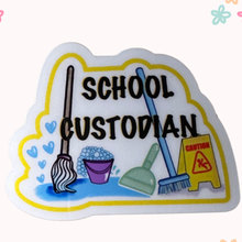 School Custodian Waterproof Vinyl Sticker