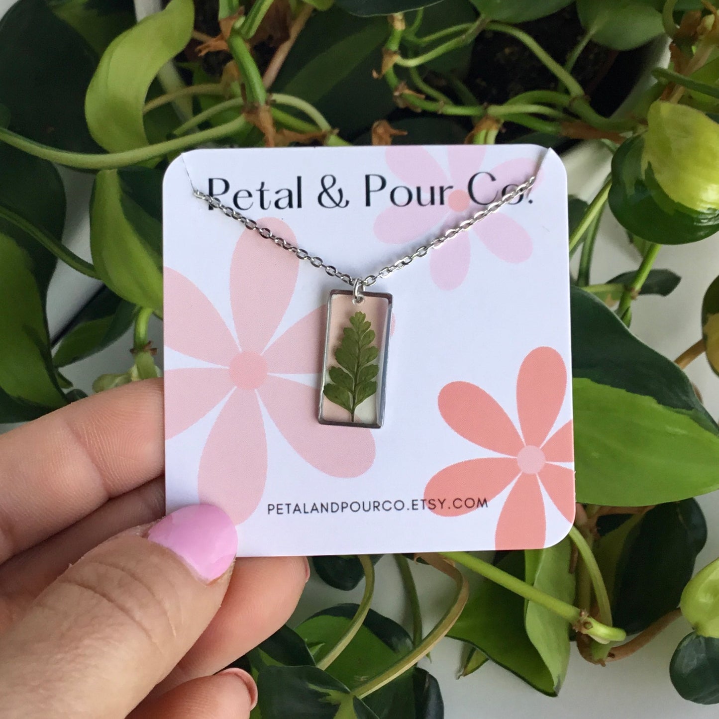 Real Fern Necklace