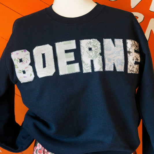 BOERNE patchwork sweatshirts