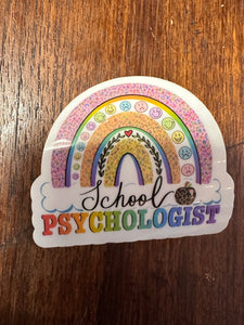 School Psychologist Waterproof Sticker
