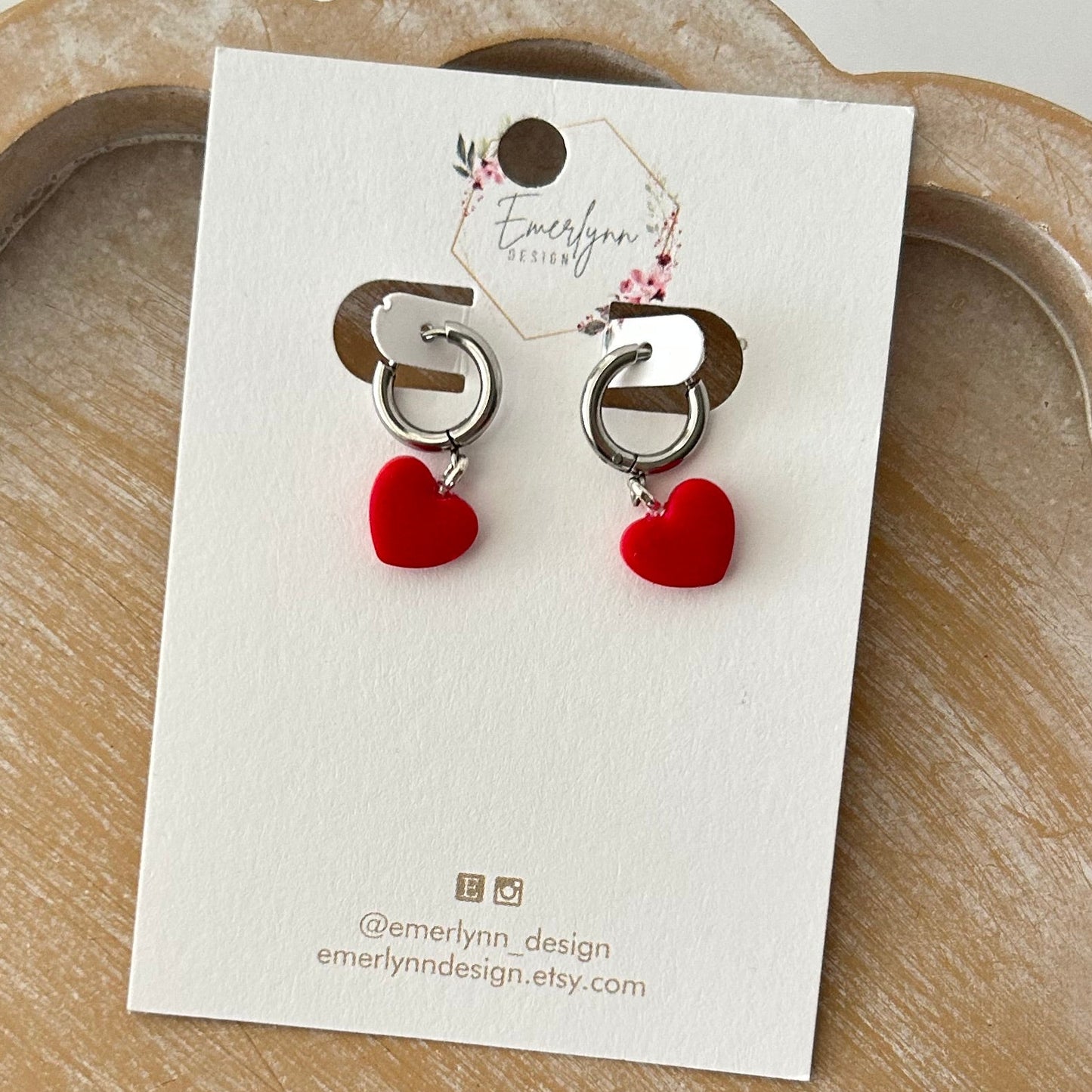 Heart Charm Earrings