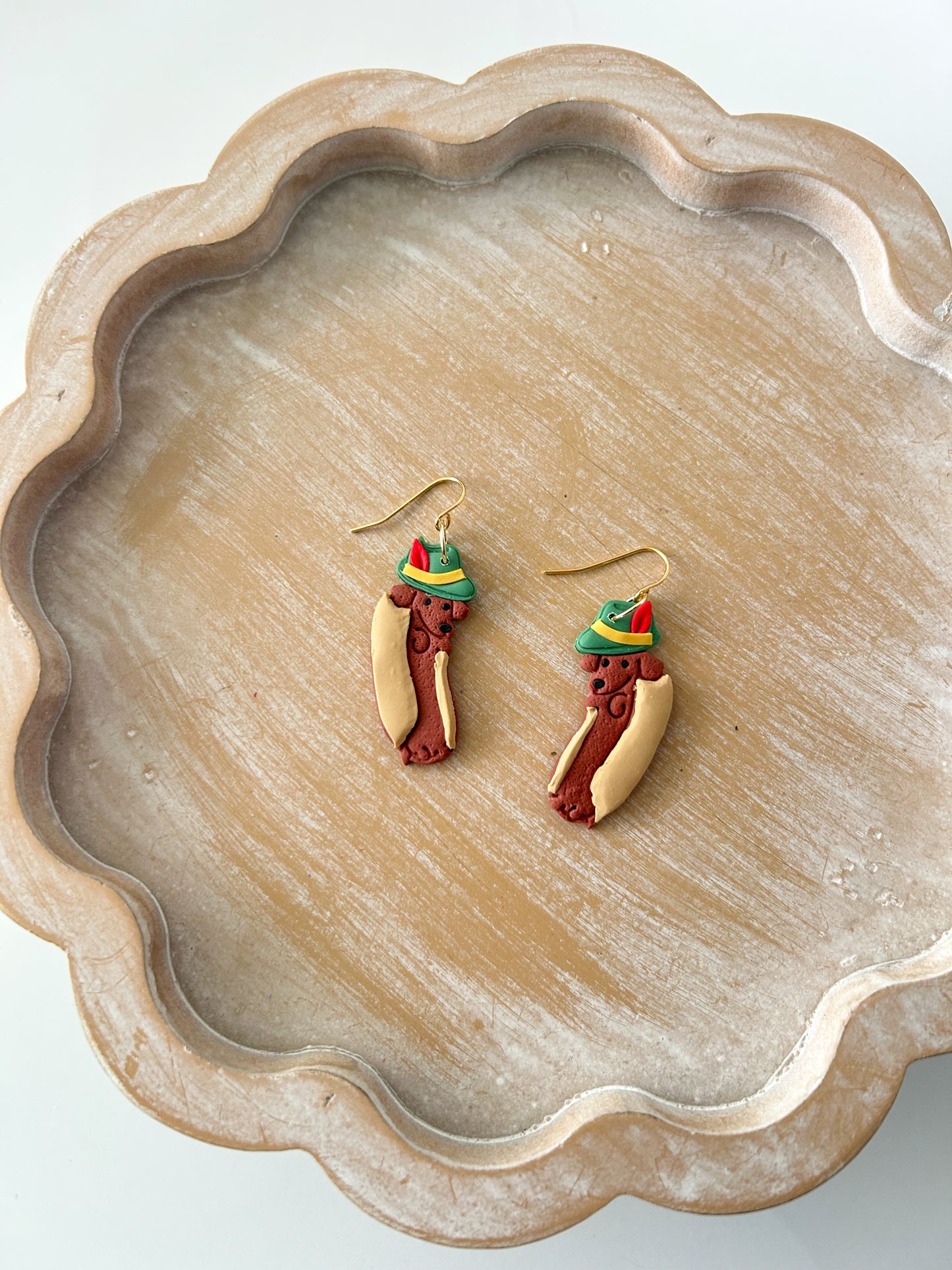 "HotDog" Dachshund Earrings