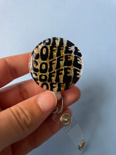 Coffee inspired Badge reels