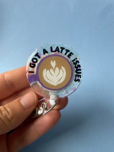 Coffee inspired Badge reels