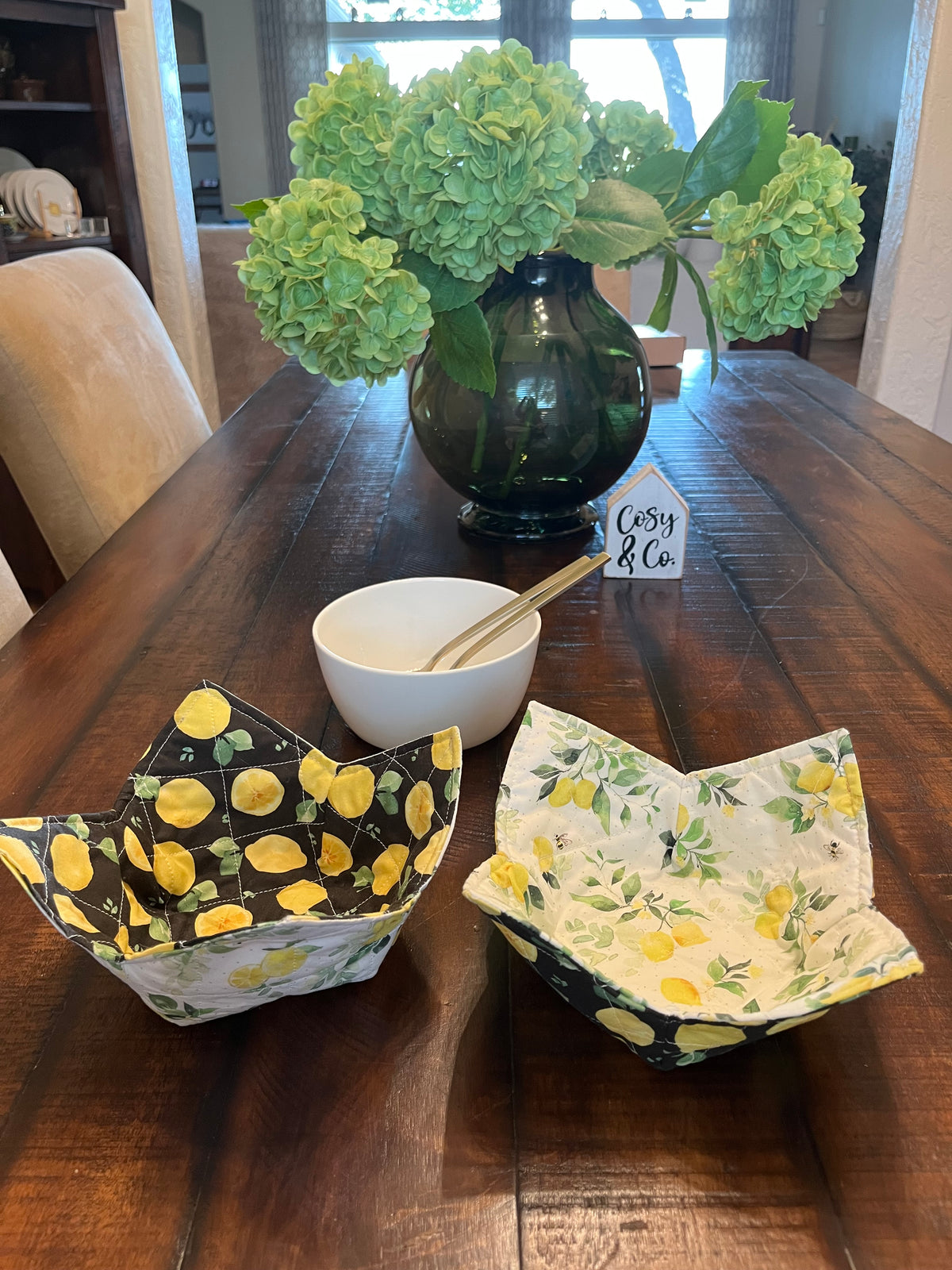 Happy Lemons Bowl Cozy