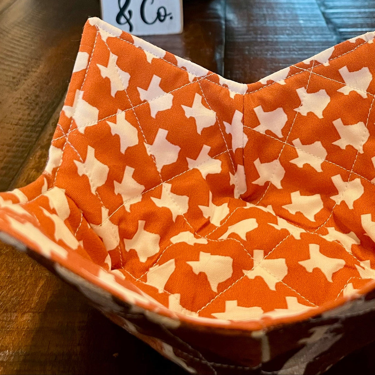 Texas Orange Football Bowl Cozy