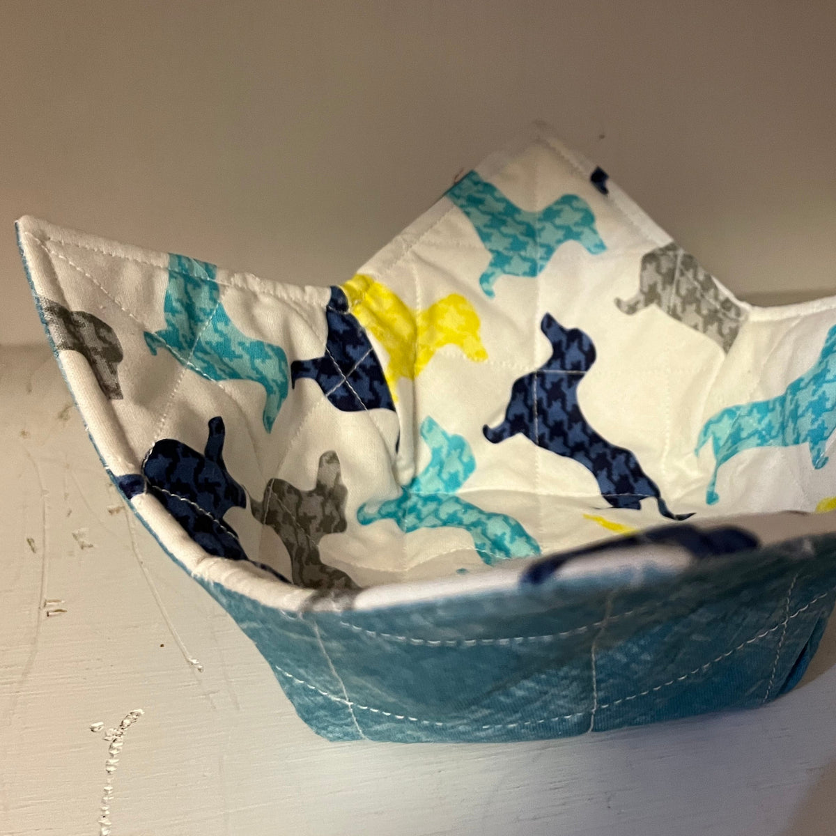 Bark-fest Dachshund Bowl Yellow