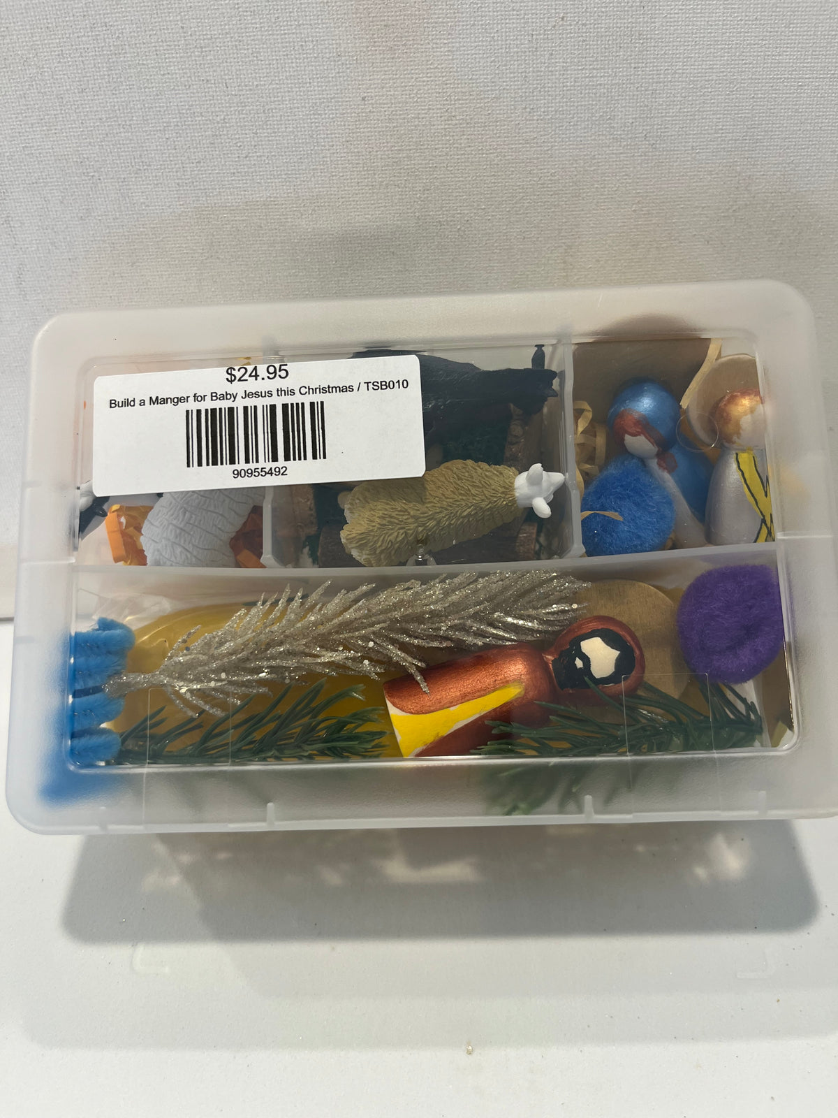 Sensory Box Mini- Nativity Set- Mary, Joseph, Jesus,
