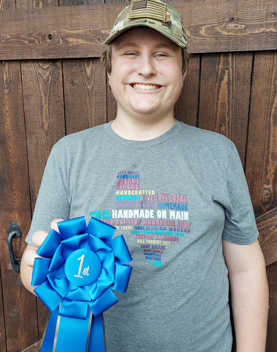 T-shirt Homemade Cuts Handprint T-Shirt Handmade For Dad