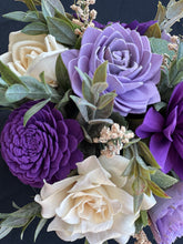 Sola wood floral arrangement in ceramic pot