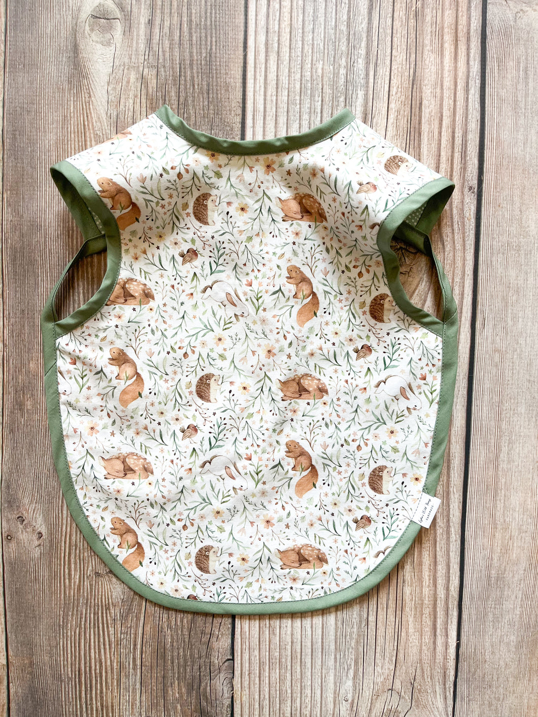 Bib Apron- Woodland Animals - 2 sizes