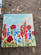 Mini Canvas Paintings- Texas wildflowers