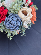 Sola Wood flowers in mushroom ceramic plantar
