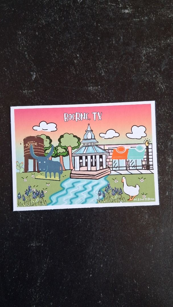 Mini Postcard - Welcome to Boerne