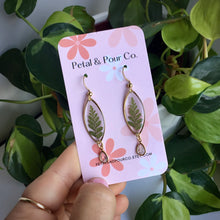 Real Flower Marquee Pearl Earring