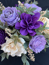 Sola wood floral arrangement in ceramic pot