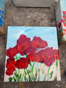 Mini Canvas Paintings- Texas wildflowers