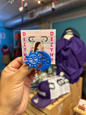 Earrings- Blue Moons