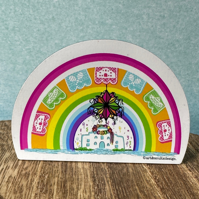 Stickers- San Antonio Fiesta Rainbow