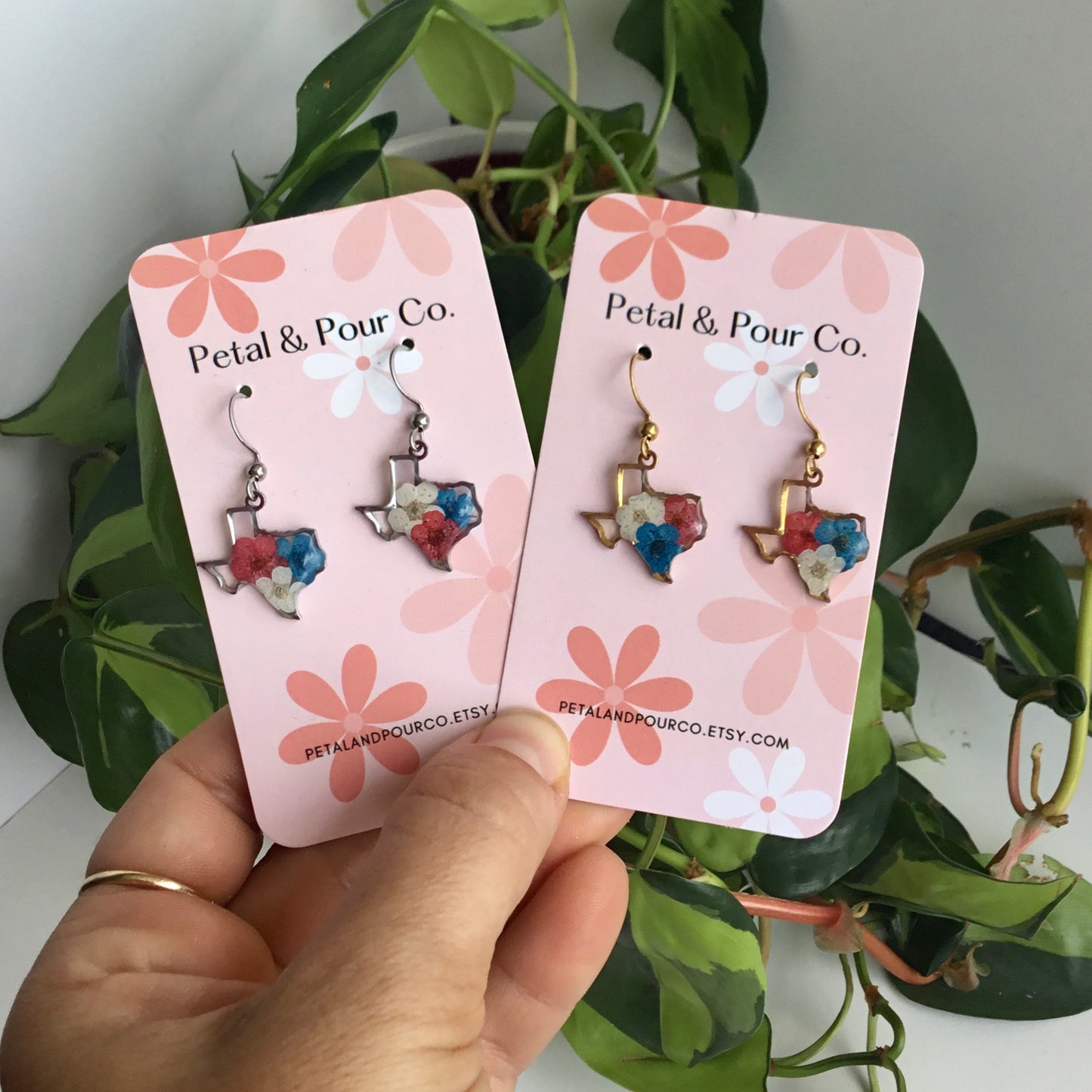 Patriotic Texas Earrings