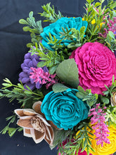 Sola Wood flowers in wood planter