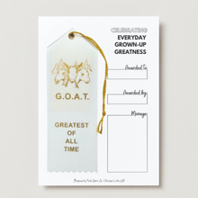 Award Ribbon- G.O.A.T. Greatest Of All Time