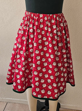 Women's Skirt- Santa