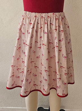 Women's Skirt- Flamingos