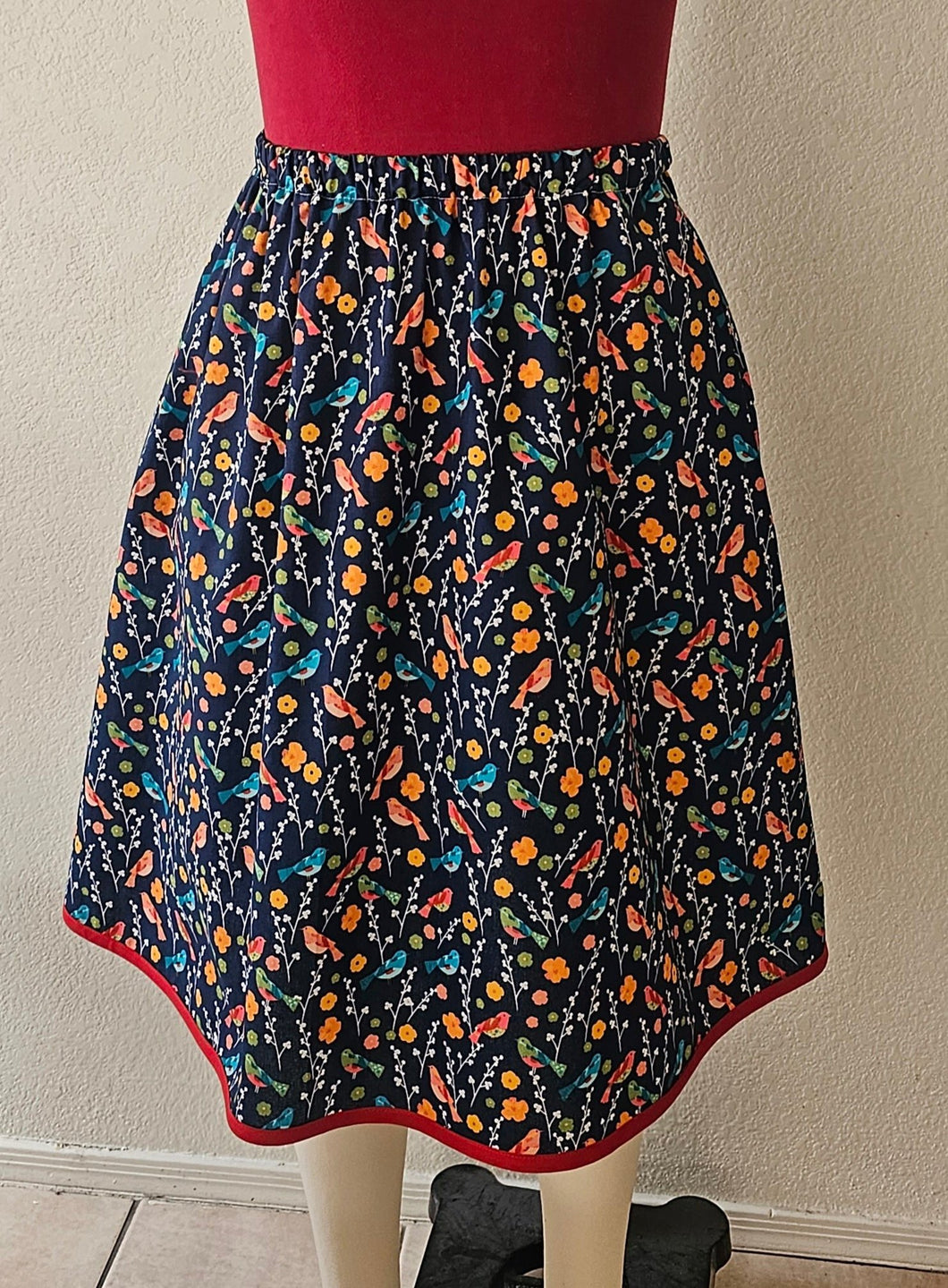 Women's Skirt- Birds