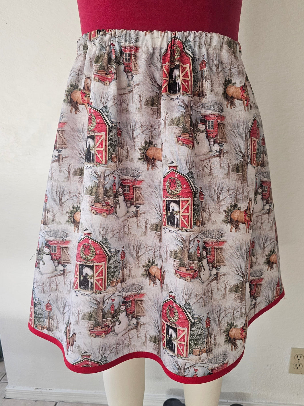 Women's Skirt- Christmas Winter Wonderland