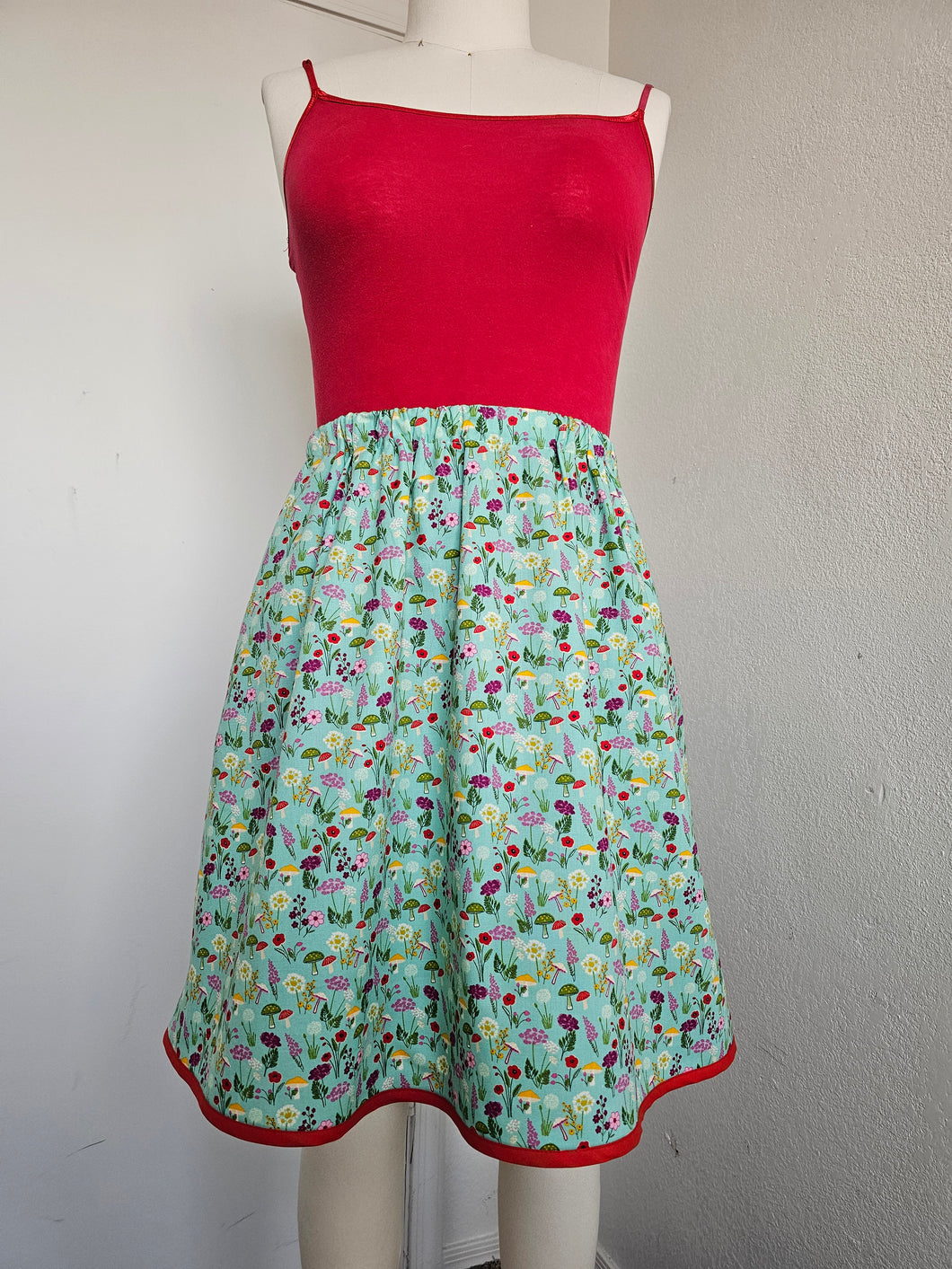 Women's Skirt Mushrooms & Flowers