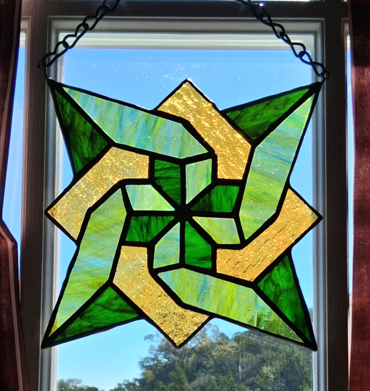 Quilt pattern spiral