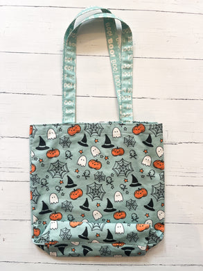 Halloween Tote - Blue Pumpkin - 1 size