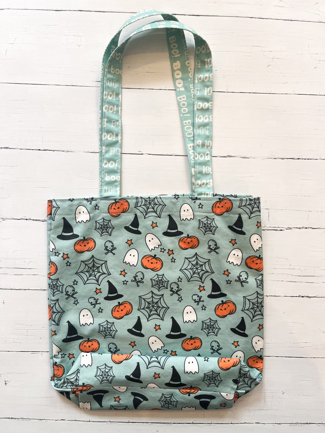 Halloween Tote - Blue Pumpkin - 1 size