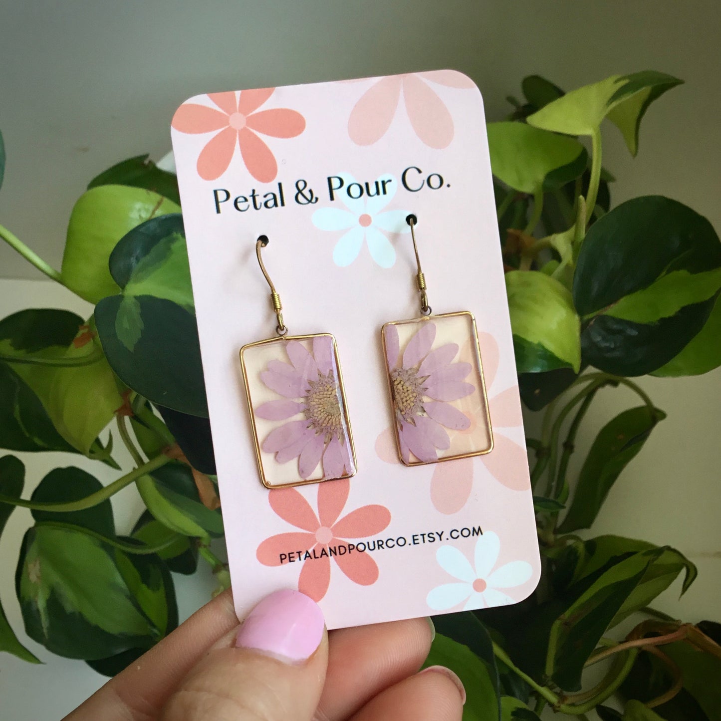 Real Daisy Earring