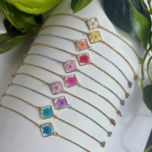 Real Flower Square Bracelet