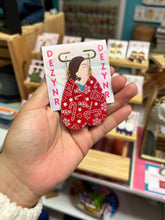 Earrings- red christmas dangles