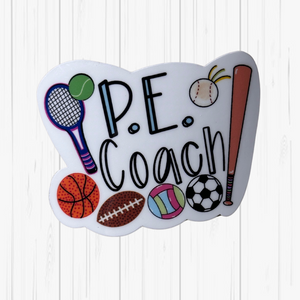 Stickers- P.E. Coach