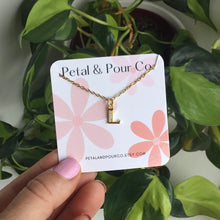 Initial Charm Necklace (Gold)