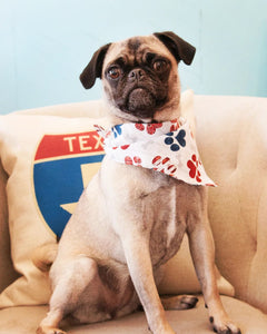 Bandana- Patriotic Paw Prints