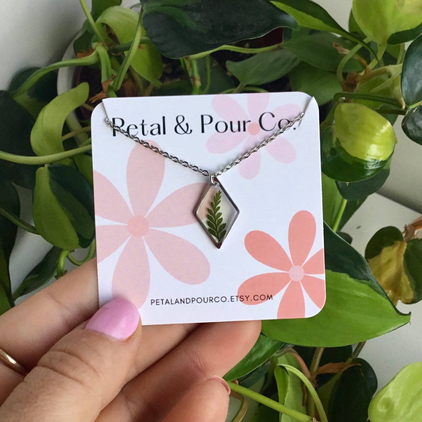 Real Fern Necklace