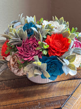 Sola wood florals in white “crock”