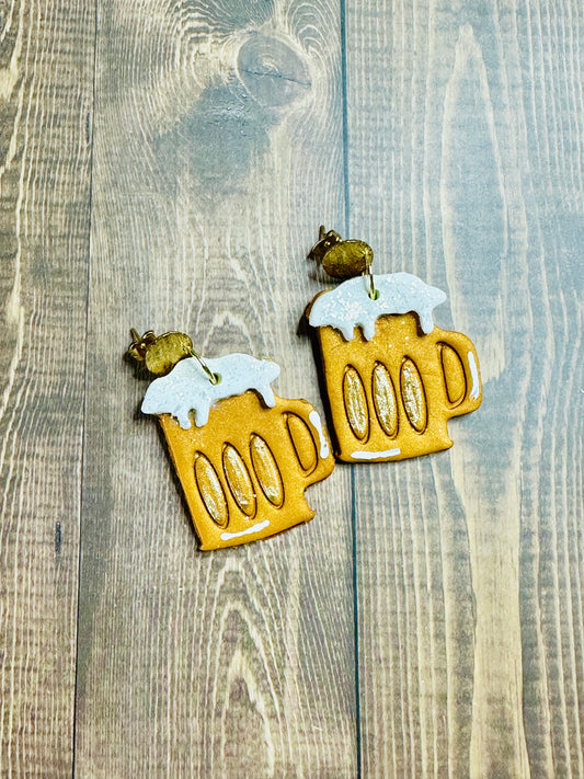 Beer Mug Earrings