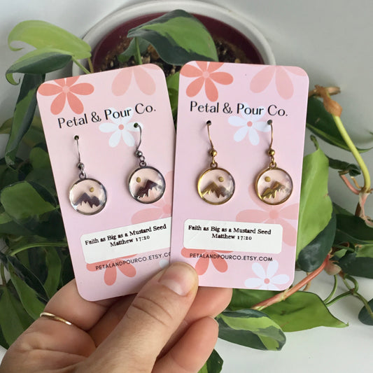Real Mustard Seed Earrings