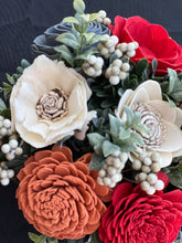 Sola Wood flowers in mushroom ceramic plantar