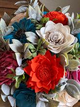 Sola wood florals in white “crock”