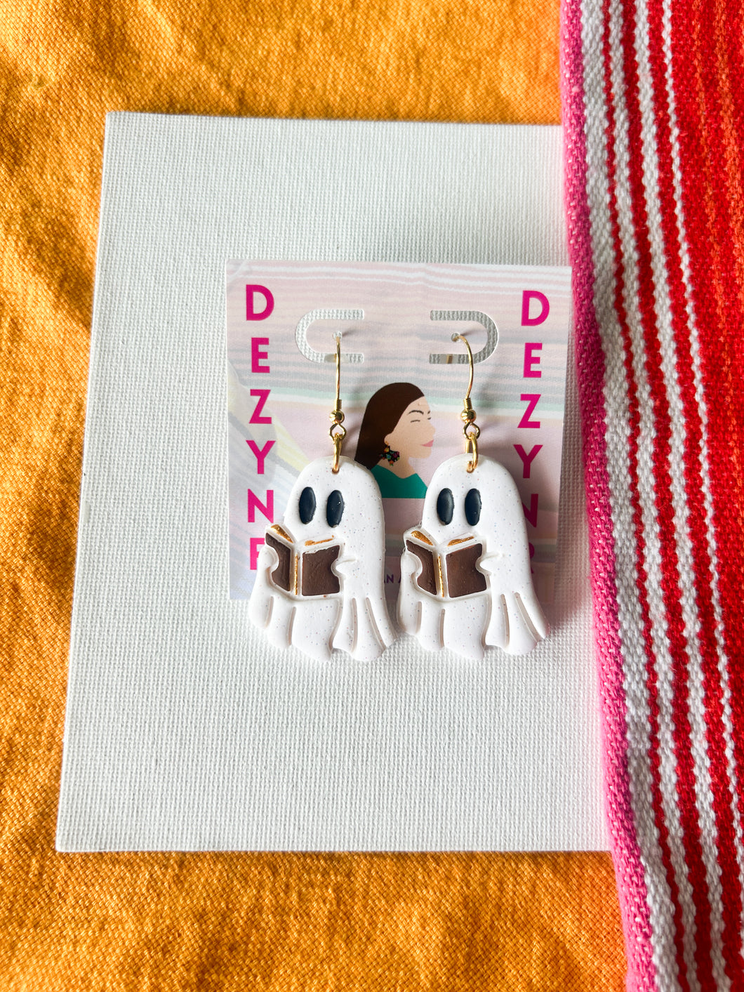 Earrings- Reading Ghosts in Brown